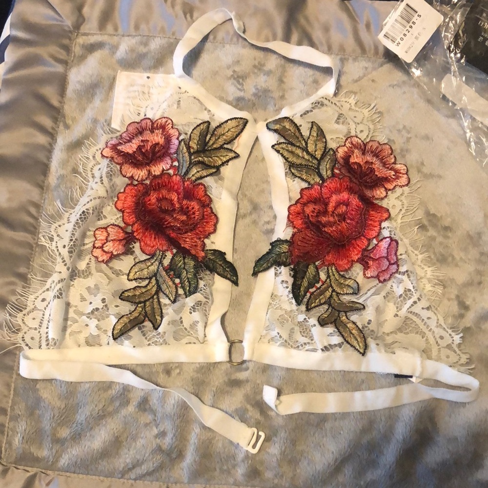Rose White bralette